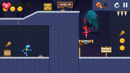 Screenshot 3 Stick Red Blue: Mystery Quest android