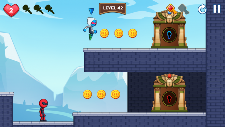 Screenshot 11 Stick Red Blue: Mystery Quest android
