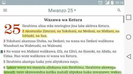 Screenshot 12 Biblia Takatifu - Swahili Bible (Kiswahili) android