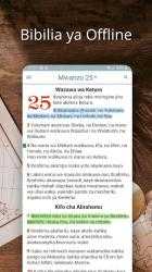 Screenshot 2 Biblia Takatifu - Swahili Bible (Kiswahili) android