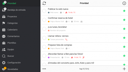 Screenshot 12 Nozbe Personal: tareas y proyectos android