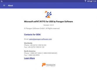 Captura de Pantalla 14 exFAT/NTFS for USB by Paragon Software android