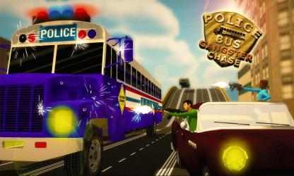 Image 5 Police Bus Gangster Chase - Arrest Street Criminal windows