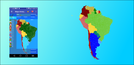 Imágen 2 Mapa Ameryki Południowej Free android