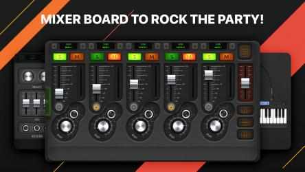 Captura de Pantalla 1 Party DJ - Make your music with mixer board, synthesizer keyboard & beat sequencer windows