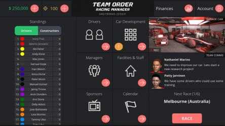Screenshot 5 Team Order: Racing Manager windows