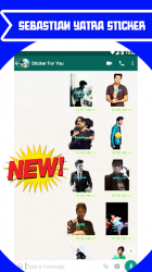 Screenshot 3 Sebastian Yatra Stickers for Whatsapp & Signal android