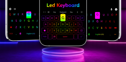 Captura 9 Teclado LED resplandeciente: emojis, GIF, fuentes android