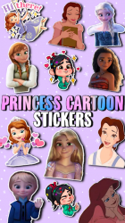 Screenshot 2 👸🏻 WAstickerApps Princesas Caricaturas Stickers android