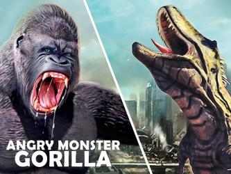 Captura 9 Angry Monster Gorilla Attack: King Kong Games android