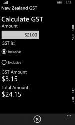 Screenshot 3 New Zealand GST Calculator windows