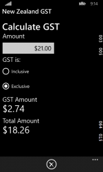 Screenshot 2 New Zealand GST Calculator windows