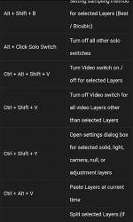 Captura de Pantalla 6 Shortcut Keys for Adobe After Effects CC android