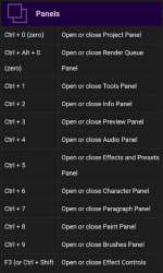 Captura de Pantalla 8 Shortcut Keys for Adobe After Effects CC android