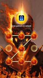 Screenshot 2 Flame Skull: Lock Master Theme android