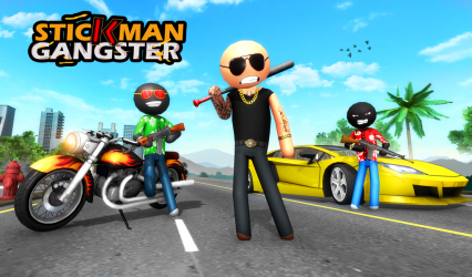 Imágen 9 Stickman Gangster Crime City android