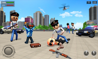 Captura de Pantalla 3 Stickman Gangster Crime City android