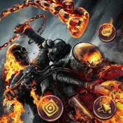 Screenshot 5 Lanzador HDSkull, Fire, Rider tema android
