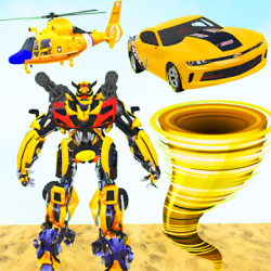 Captura 1 Robot tornado transform Shooting games 2020 android