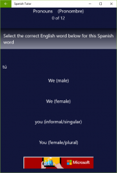 Screenshot 1 Spanish Tutor windows
