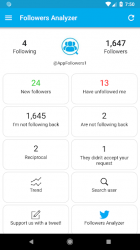Captura 2 Followers Analyzer for Twitter android