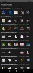 Screenshot 13 Stickers de Buenas Noches Animados para WhatsApp android
