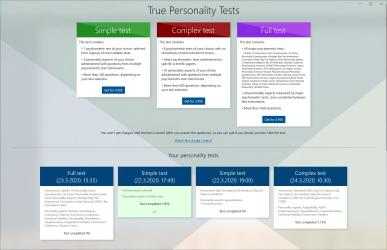 Screenshot 1 True Personality Tests windows