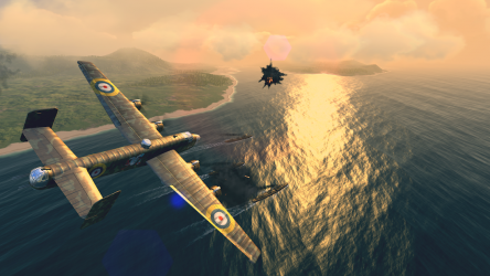 Captura de Pantalla 4 Warplanes: WW2 Dogfight android