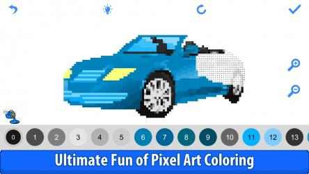 Captura 4 Cars Color by Number - Pixel Art, Sandbox Coloring Book windows
