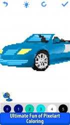 Image 11 Cars Color by Number - Pixel Art, Sandbox Coloring Book windows