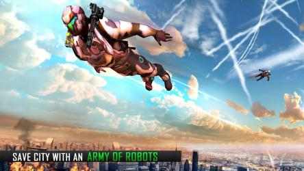 Captura de Pantalla 13 Robot volar Grand City Rescate android