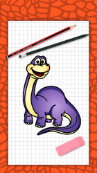 Image 2 Cómo dibujar dinosaurios lindos paso a paso android