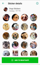 Captura de Pantalla 2 Mejor Stickers de perros WhatsApp WAStickerApps android
