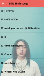 Imágen 2 Billie Eilish Offline 33 songs android
