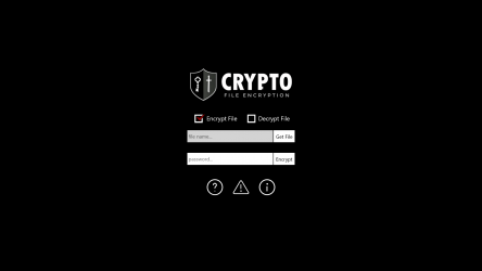 Captura 1 CRYPTO File Encryption windows