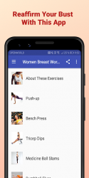 Screenshot 2 Women Breast Workouts android