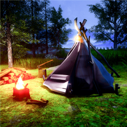 Captura de Pantalla 1 supervivencia de campamento en el bosque android