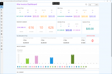Screenshot 1 Kite Invoice : Invoice and Inventory and Accounts Manager for small business windows