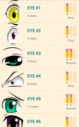 Captura de Pantalla 2 Cómo Dibujar Ojos de Anime android