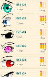 Captura 9 Cómo Dibujar Ojos de Anime android