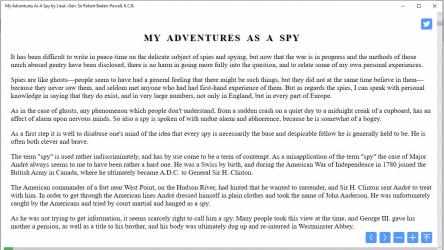 Captura de Pantalla 9 My Adventures As A Spy by Lieut.-Gen. Sir Robert Baden-Powell, K.C.B. windows