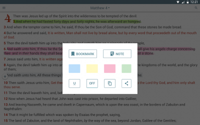 Captura 9 KJV Bible - Red Letters King James Version android