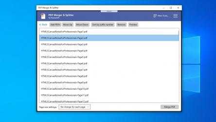 Screenshot 4 PDF Merger & Splitter windows