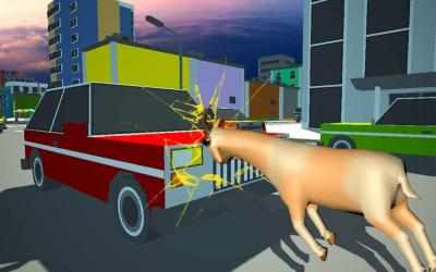 Imágen 2 Crazy Goat Sim - Big City Goat Game android