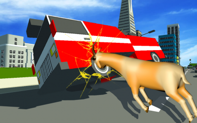Captura 4 Crazy Goat Sim - Big City Goat Game android