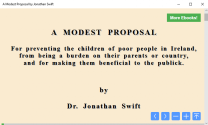Screenshot 7 A Modest Proposal by Jonathan Swift windows