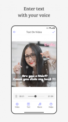 Imágen 5 Inserte texto en video, agregue texto en video android