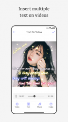 Imágen 3 Inserte texto en video, agregue texto en video android