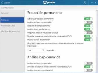 Screenshot 1 Panda free Antivirus windows