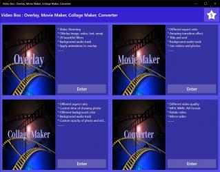Screenshot 1 Video Box : Overlay, Movie Maker, Collage Maker, Converter windows